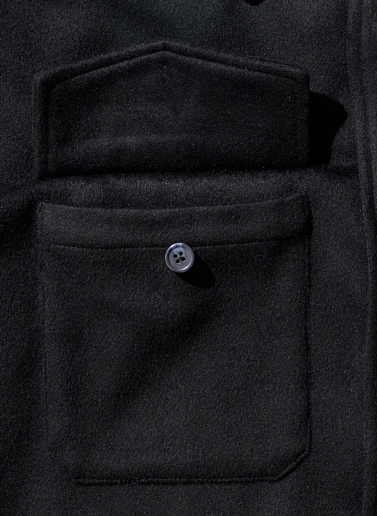 WOOL QUILTED SHIRT JACKET