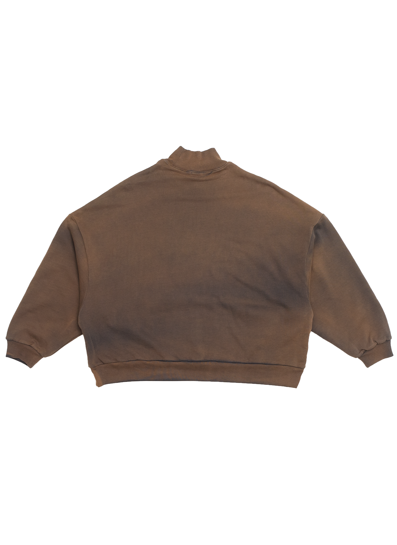 WAFFLE LINED BOMBER MOCK NECK