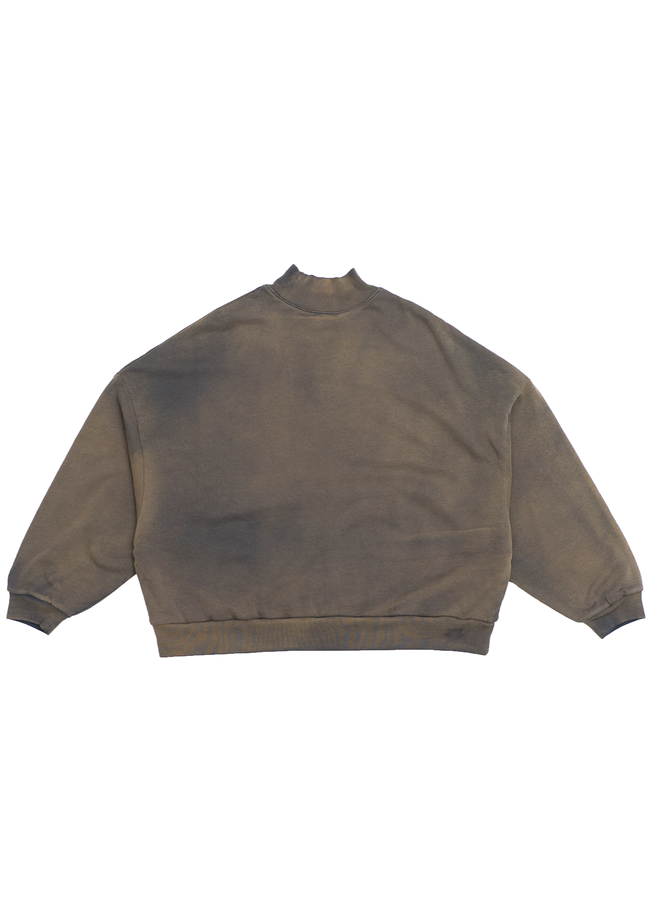 WAFFLE LINED BOMBER MOCK NECK
