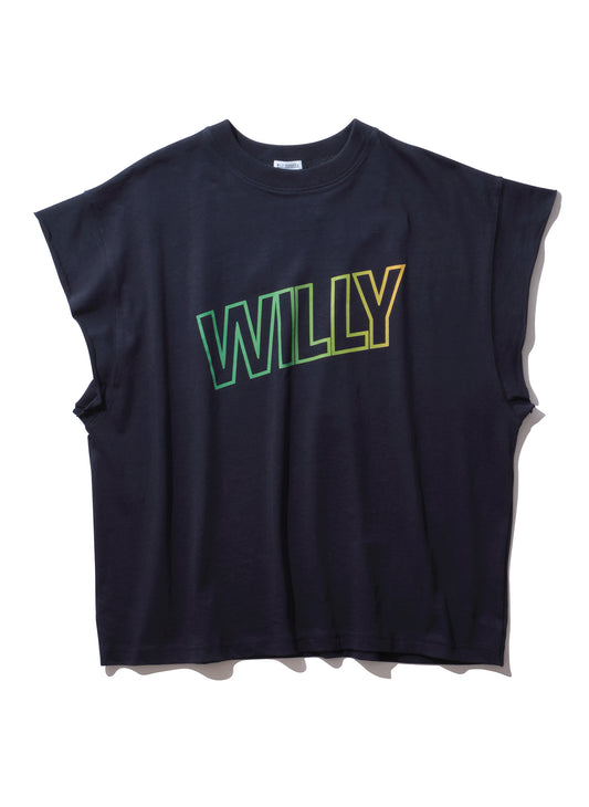 WILLY GRADIENT LOGO MUSCLE TEE