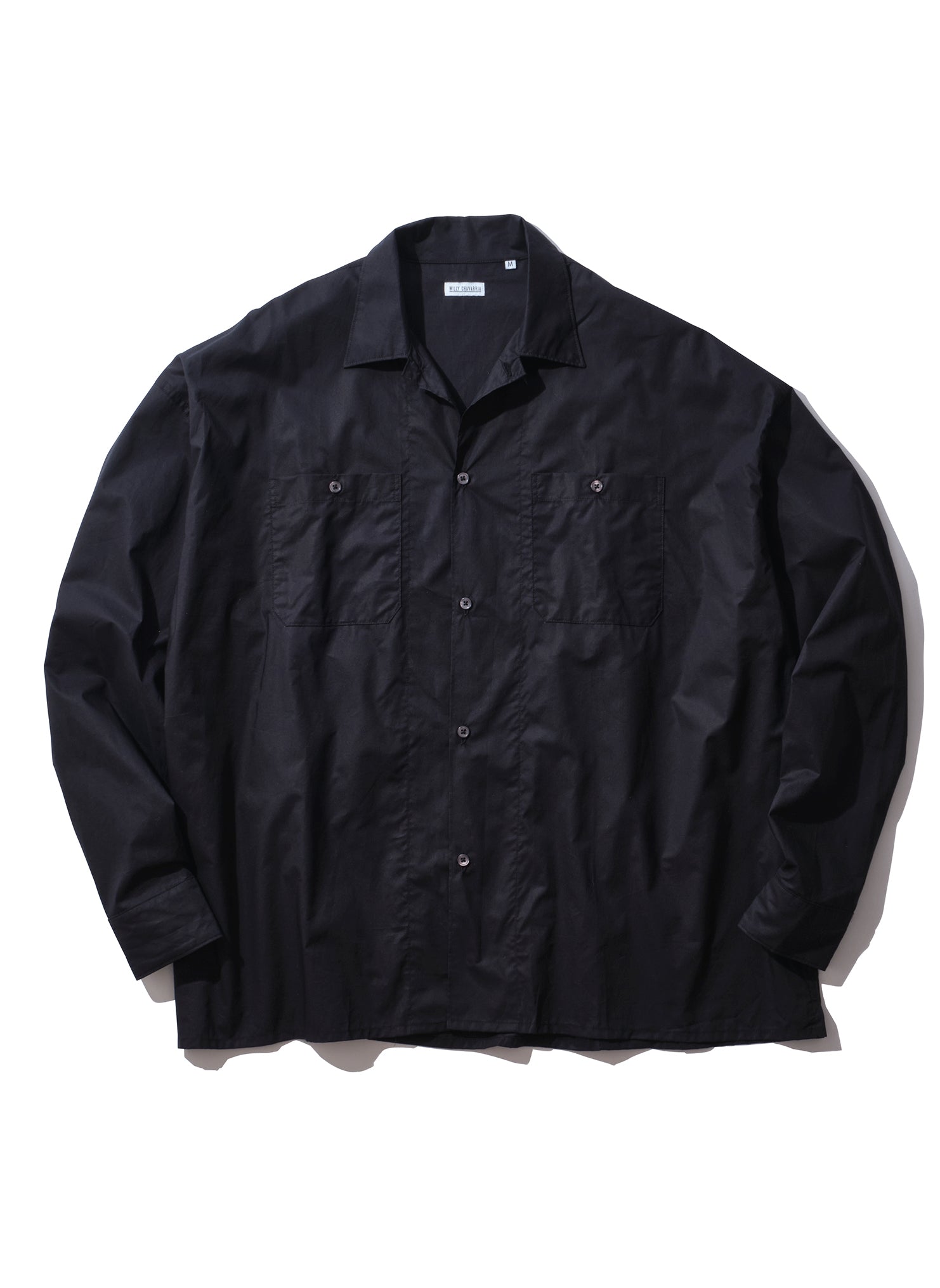 ウィリーチャバリア 24SS サテンオープンカラーシャツ WILLY CHAVARRIA - ウィリーチャバリア 24SS サテンオープン