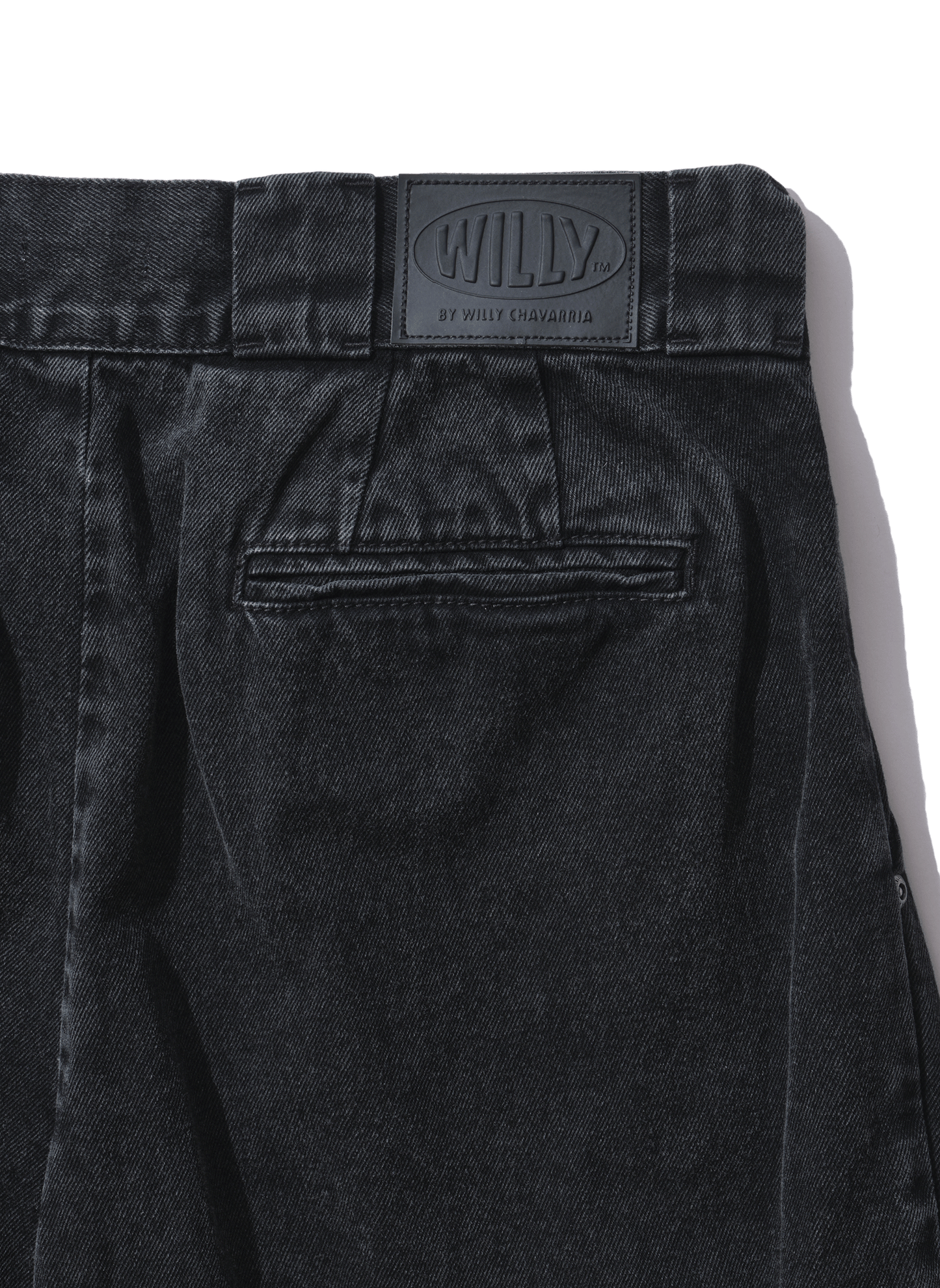 DENIM CARGO POCKET PANTS