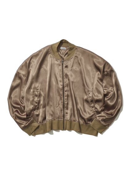 WASHED SATIN TRACK JACKET