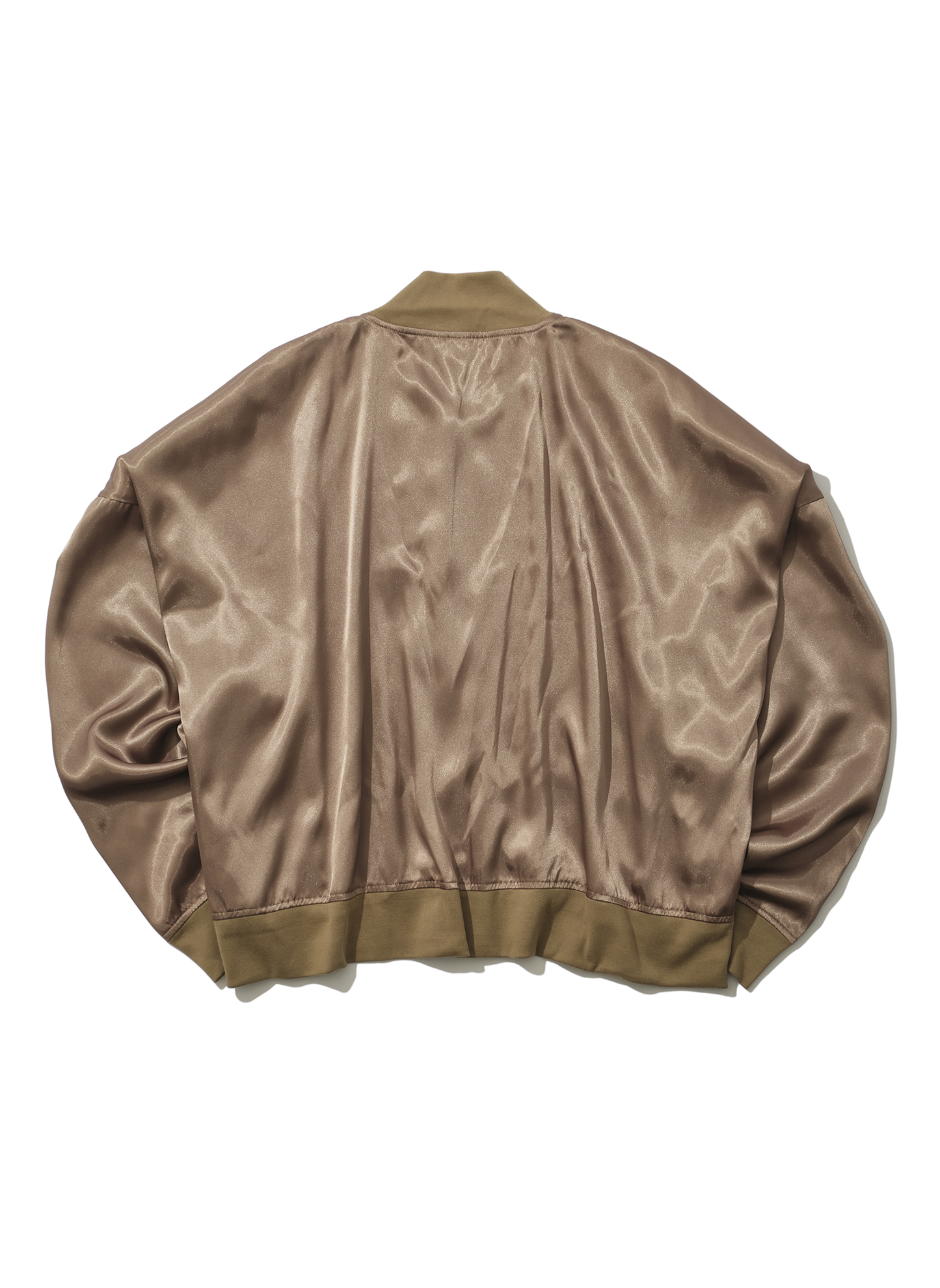 WASHED SATIN TRACK JACKET