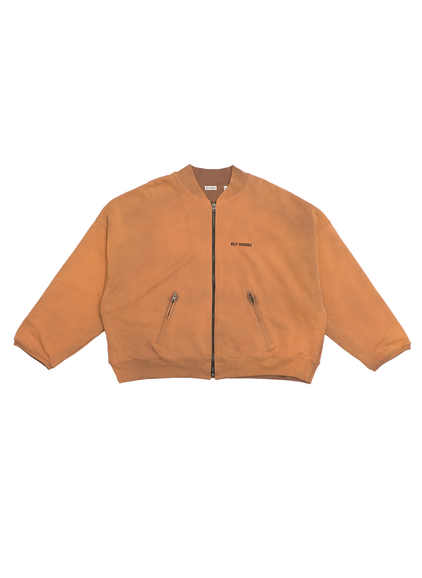 WAFFLE LINED BOMBER FULL ZIP