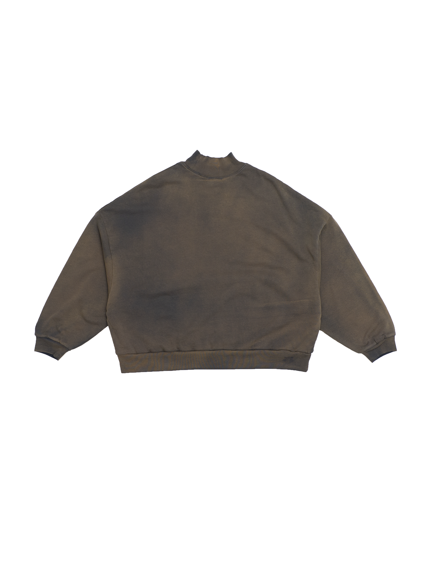 WAFFLE LINED BOMBER MOCK NECK